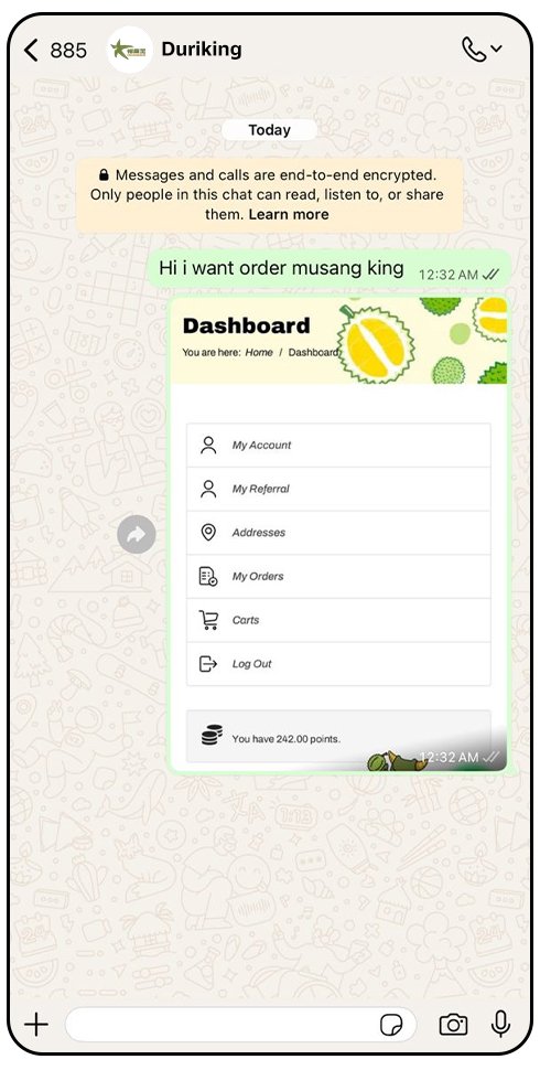 Step 2Order via WhatsApp